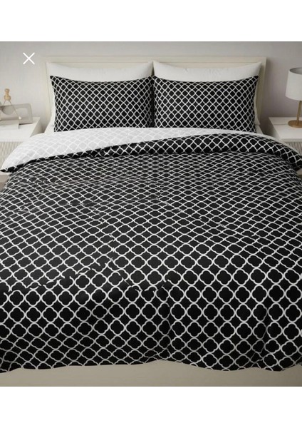 Pamuklu Çift Kişilik Fermuarlı Nevresim & Yorgan Kılıfı 200X220 cm