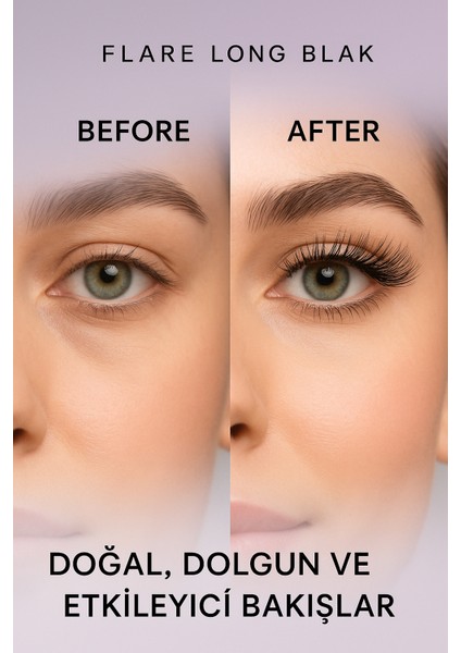 RO96 Flare Long Black Takma Kirpik 60’lı Set – Doğal & Yoğun Etki fırsatları