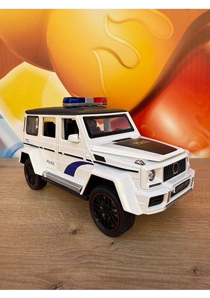 Mercedes G65 Diecast Model Araba Mercedes Lüx Polis Arabası Sesli Işıklı Tüm Kapılar Açılır