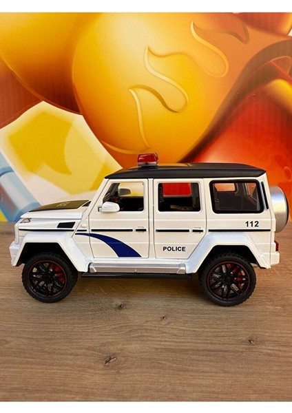 Mercedes G65 Diecast Model Araba Mercedes Lüx Polis Arabası Sesli Işıklı Tüm Kapılar Açılır modelleri