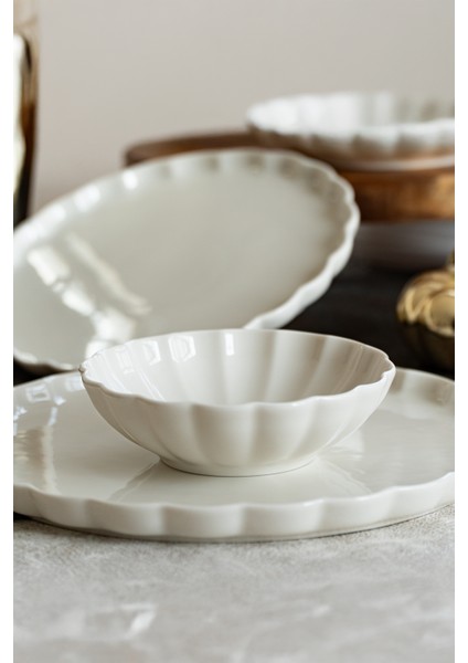 Lyon 24 Parça Porselen Yemek Takımı Beyaz modelleri