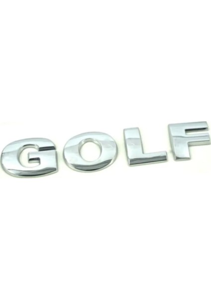" Golf " Krom Bagaj Yazısı Golf4-5 1999>2008 Arası Uyumlu