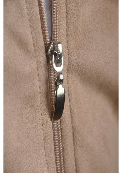 Erkek Vizon Dar Kesim Likralı Fermuarlı Süet Ceket – Mevsimlik Ince Premium Mont 2504334 fırsatları