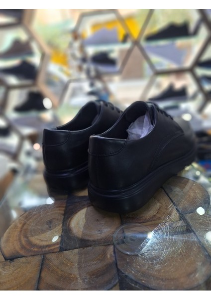 Siyah Deri Hafif Taban Mevsimlik Klasik Erkek Ayakkabı modelleri