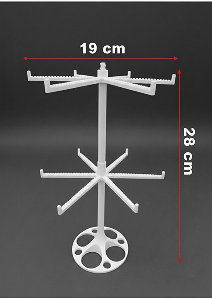 Döner Anahtarlık Standı Beyaz Renk – Masaüstü Sergileme ve Düzenleme Aparatı Beyaz Renk