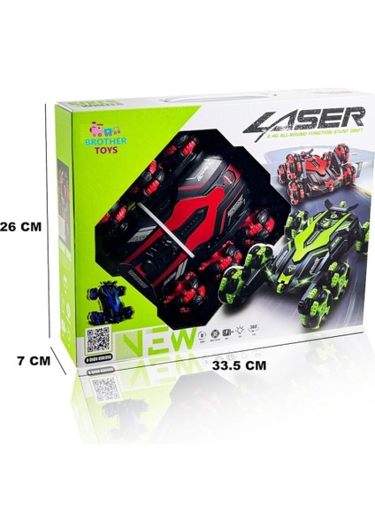 Dublör Araba Uzaktan Kumandalı Full Fonksiyon 6 Tekerli Şarjlı Akrobat Oyuncak Arazi Araba 19 Cm. fiyatları