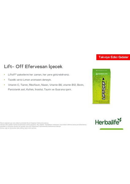 Liftoff Efervesan – C ve B Vitamini ve Kafein Içerikli 2'li Paket fırsatları