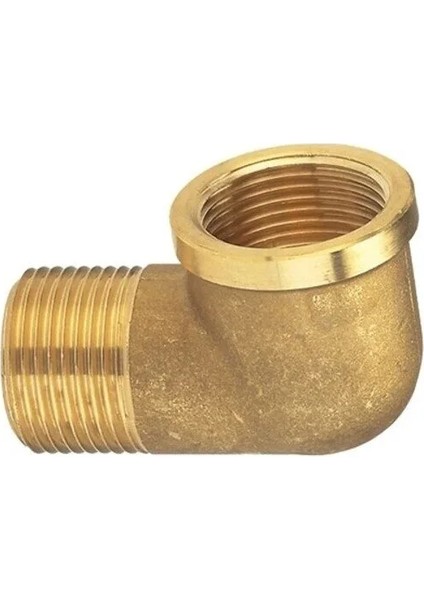 Pirinç Sarı Kuyruklu Dirsek 1/2"