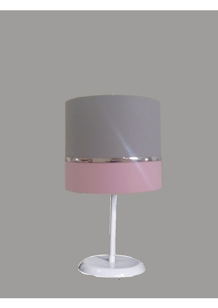 Gri Pembe M-716 Kumaş Kaplama 2.li Set Yatak Odası Genç ve Çocuk Odası Avize ve Abajur Seti modelleri