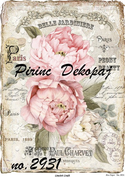 Pirinç Dekopaj Kağıdı Rice Paper NO:2931