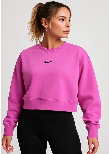 Sportswear Collection Essentials Oversized Kadın Sweatshirt Pembe fırsatları