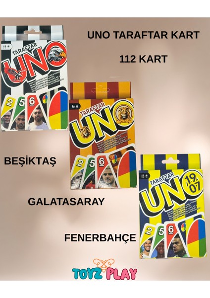 Uno Taraftar Oyun Kartı (Galatasaray - Beşiktaş - Fenerbahçe)