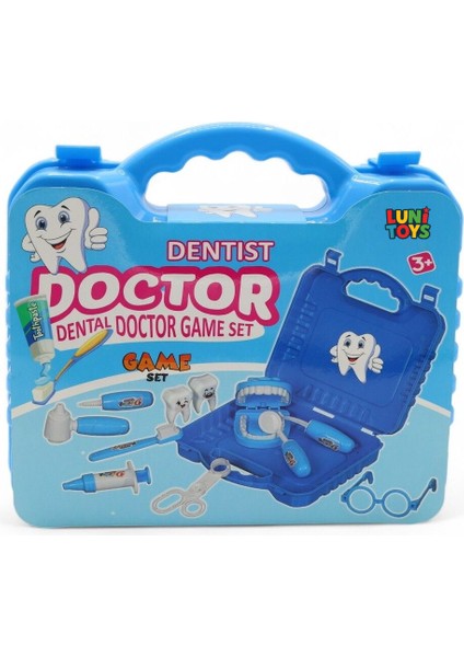 Doktor Dental Dişçi Oyuncak Seti Erkek Için Mavi Doktor Seti