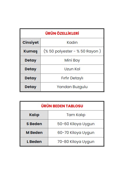 Mını Fırfırlı Elbise