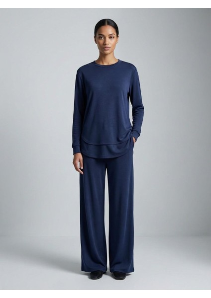 Kadın Modal Kumaş Takım Lacivert
