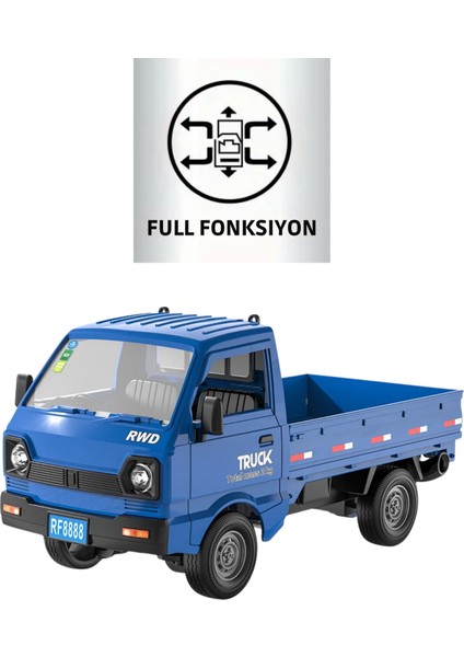 Uzaktan Kumandalı Rc Kamyonet, Işıklı, Buhar Atan, Şarjlı Iş Makinesi Araç Yük Taşıma Aracı Kamyonet