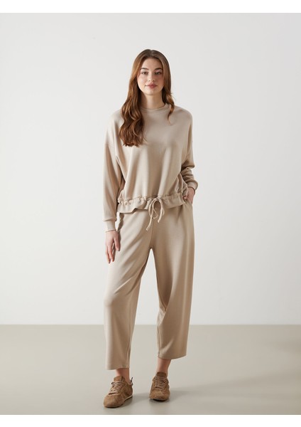 Yeni Sezon Bisiklet Yaka Kadın Sweatshirt fiyatları