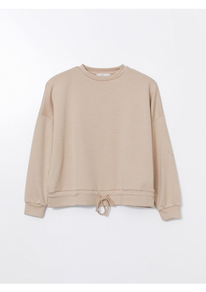 Yeni Sezon Bisiklet Yaka Kadın Sweatshirt indirimleri