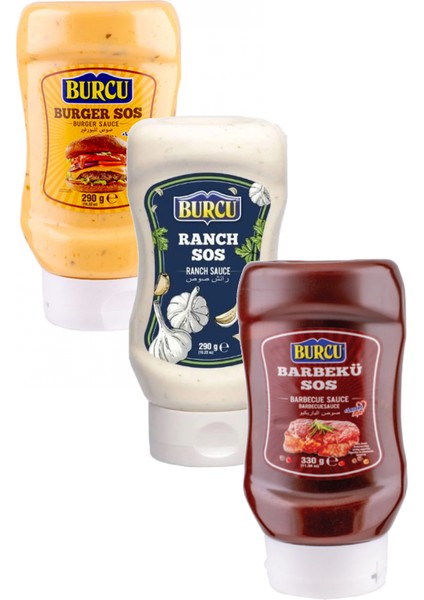 3'lü Sos Paketi (Ranch, Burger, Barbekü)