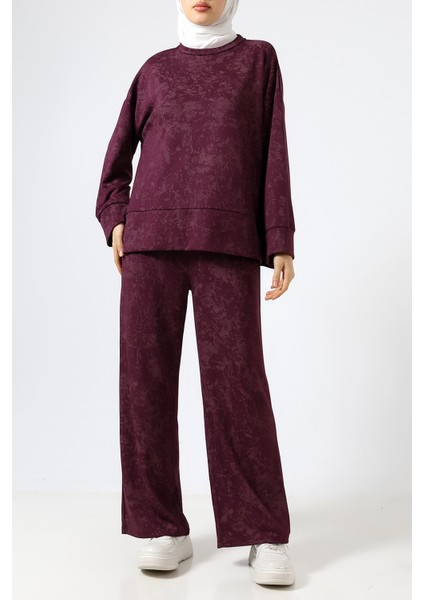 Baskılı Polyviskon Kumaş Ikili Takım – Rahat ve Şık Tunik & Pantolon Kombini