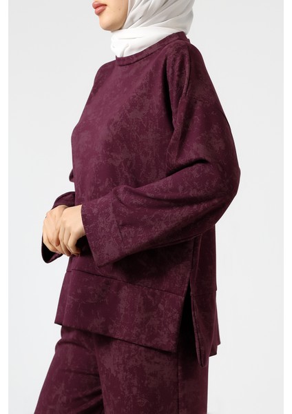 Baskılı Polyviskon Kumaş Ikili Takım – Rahat ve Şık Tunik & Pantolon Kombini