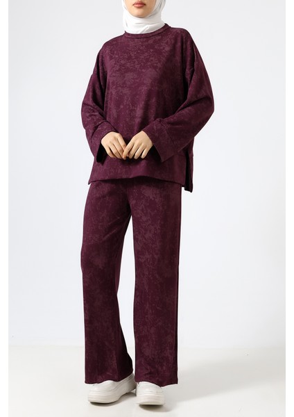 Baskılı Polyviskon Kumaş Ikili Takım – Rahat ve Şık Tunik & Pantolon Kombini