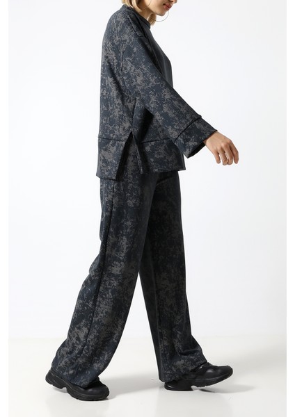 Baskılı Polyviskon Kumaş Ikili Takım – Rahat ve Şık Tunik & Pantolon Kombini fırsatları