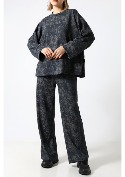 Baskılı Polyviskon Kumaş Ikili Takım – Rahat ve Şık Tunik & Pantolon Kombini