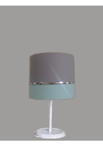 Gri Yeşil M-731 Kumaş Kaplama 2.li Set Yatak Odası Genç ve Çocuk Odası Avize ve Abajur Seti modelleri