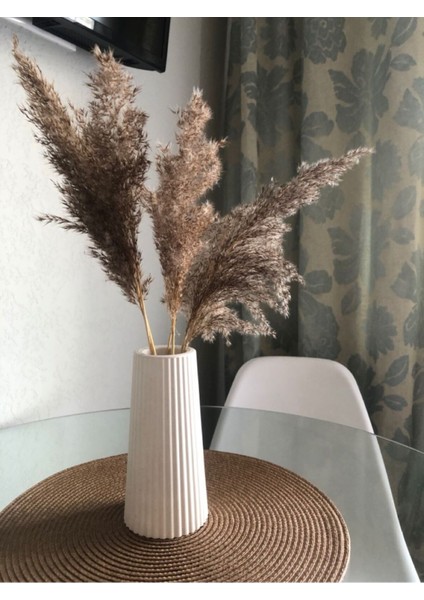 Çizgili Büyük Boy Beyaz Vazo fiyatları