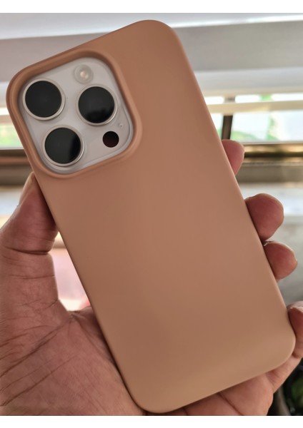 İphone 16 Pro İle Uyumlu LOGOSUZ İçi Kadife Esnek Silikon Lansman Kılıf