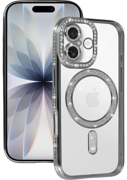 Nrzsnt Newface Apple Iphone 17 Joke Simli Magneticsafe Kılıf - Gümüş