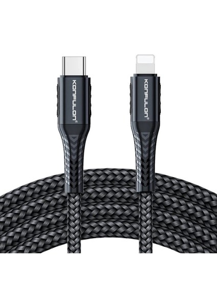 MYT09 DC35 Type-C To Lightning Kablo 1mt - Siyah