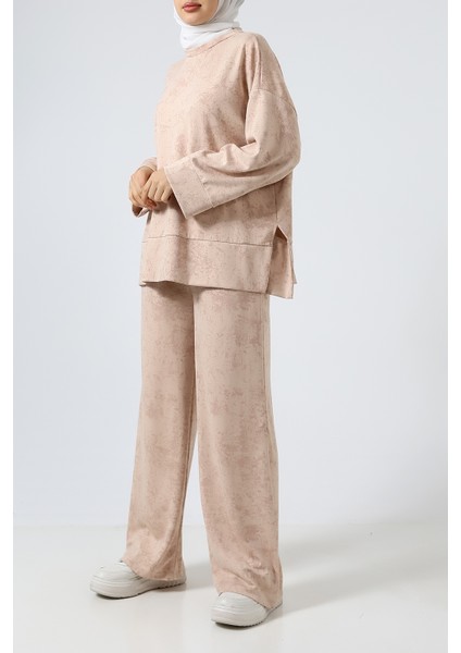 Baskılı Polyviskon Kumaş Ikili Takım – Rahat ve Şık Tunik & Pantolon Kombini fiyatları