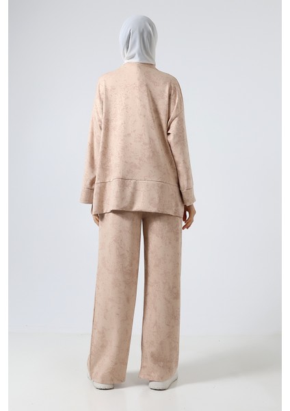 Baskılı Polyviskon Kumaş Ikili Takım – Rahat ve Şık Tunik & Pantolon Kombini modelleri