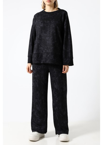 Baskılı Polyviskon Kumaş Ikili Takım – Rahat ve Şık Tunik & Pantolon Kombini