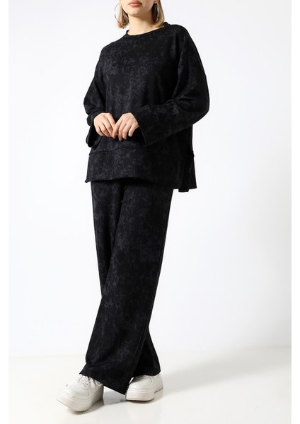 Baskılı Polyviskon Kumaş Ikili Takım – Rahat ve Şık Tunik & Pantolon Kombini modelleri