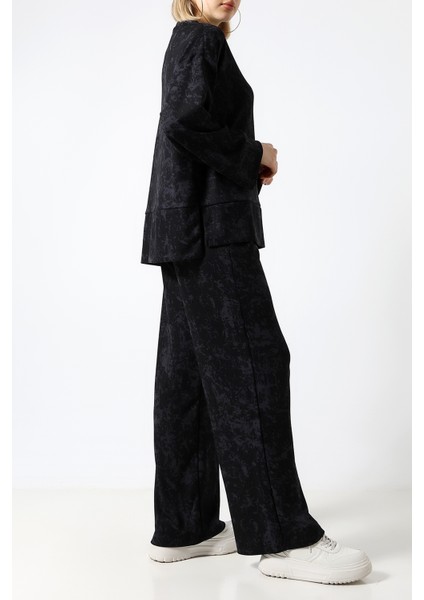 Baskılı Polyviskon Kumaş Ikili Takım – Rahat ve Şık Tunik & Pantolon Kombini indirimleri