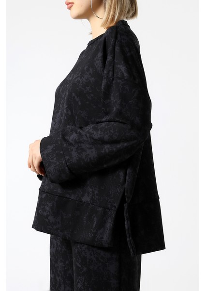 Baskılı Polyviskon Kumaş Ikili Takım – Rahat ve Şık Tunik & Pantolon Kombini