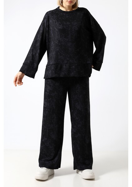 Baskılı Polyviskon Kumaş Ikili Takım – Rahat ve Şık Tunik & Pantolon Kombini