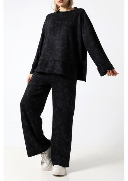 Baskılı Polyviskon Kumaş Ikili Takım – Rahat ve Şık Tunik & Pantolon Kombini