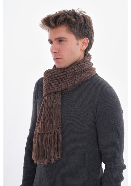 Unisex Selanik Örgü Püsküllü Atkı Standart modelleri