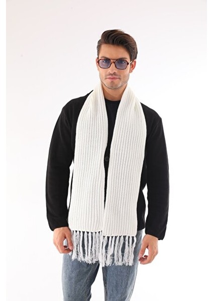 Unisex Selanik Örgü Püsküllü Atkı Standart modelleri