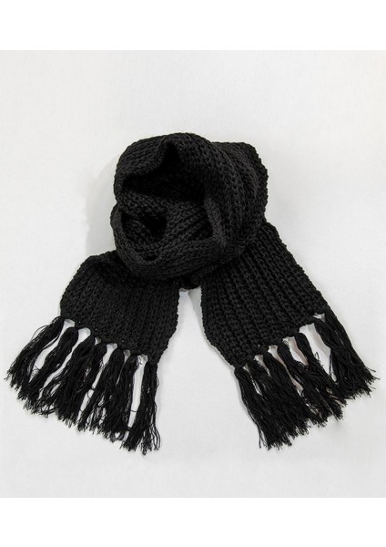 Unisex Selanik Örgü Püsküllü Atkı Standart fırsatları