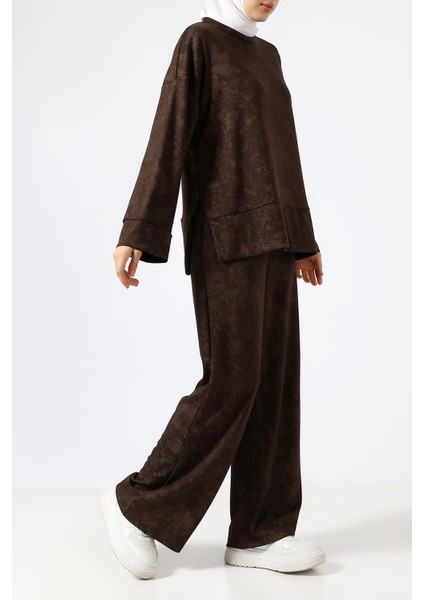 Baskılı Polyviskon Kumaş Ikili Takım – Rahat ve Şık Tunik & Pantolon Kombini fiyatları