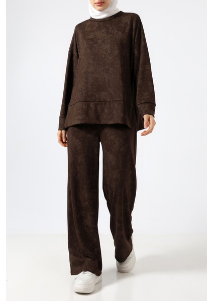 Baskılı Polyviskon Kumaş Ikili Takım – Rahat ve Şık Tunik & Pantolon Kombini modelleri