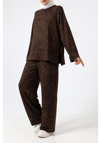 Baskılı Polyviskon Kumaş Ikili Takım – Rahat ve Şık Tunik & Pantolon Kombini indirimleri