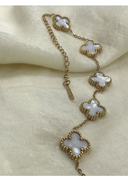 316L Çelik Kadın Yonca Kadın Bileklik