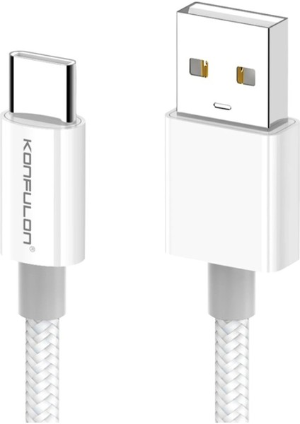 MYT09 DC80 1m 3A USB To Type-C Hızlı Şarj Kablo - Beyaz