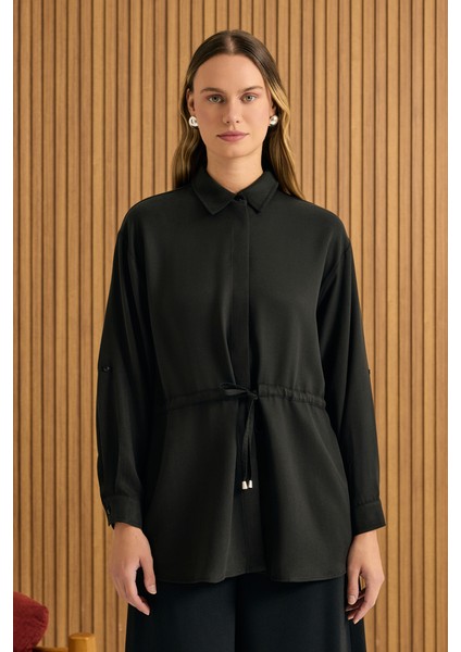 Beli Bağcıklı Tencel Tunik fiyatları